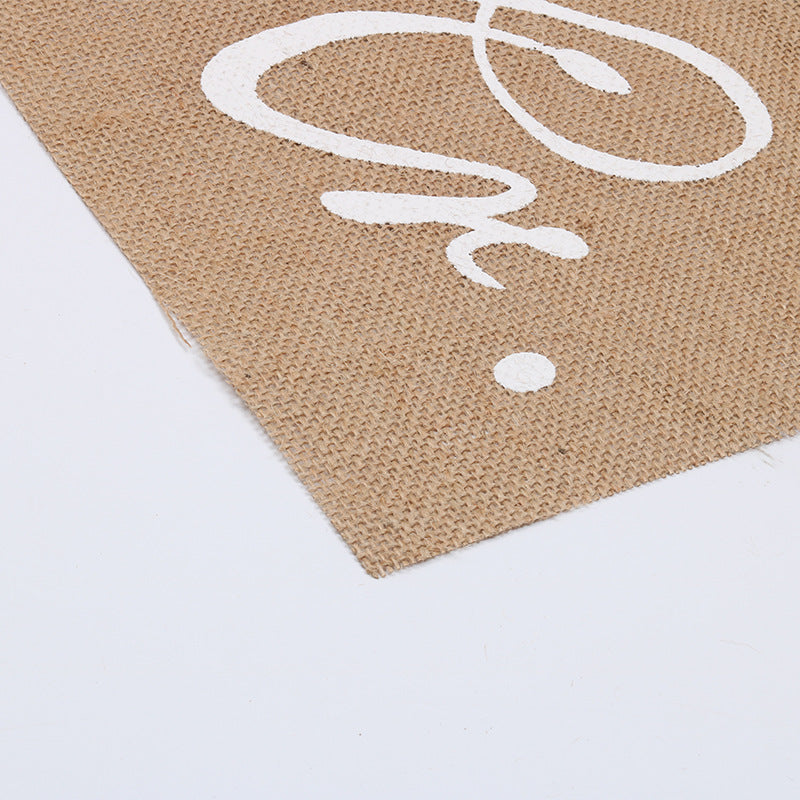 Rustic Mr. & Mrs. Burlap Wedding Chair Back Decoration – Linen Chair Sign for Bride & Groom