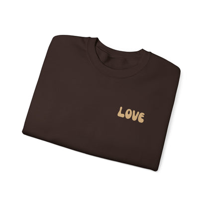 Love Is Jesus Crewneck Sweatshirt - Faith Inspired Christian Apparel Gift