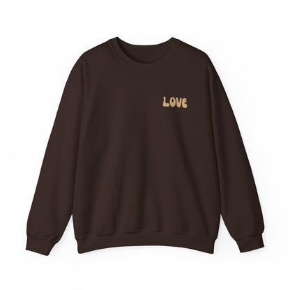 Love Is Jesus Crewneck Sweatshirt - Faith Inspired Christian Apparel Gift