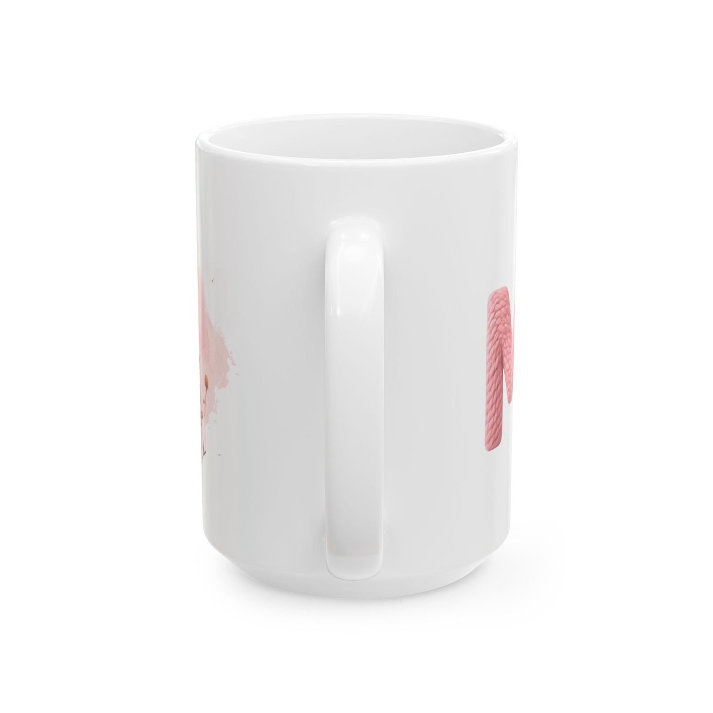 Mom Floral Knit-Style Ceramic Mug — Mother’s Day Coffee Cup (11oz, 15oz)