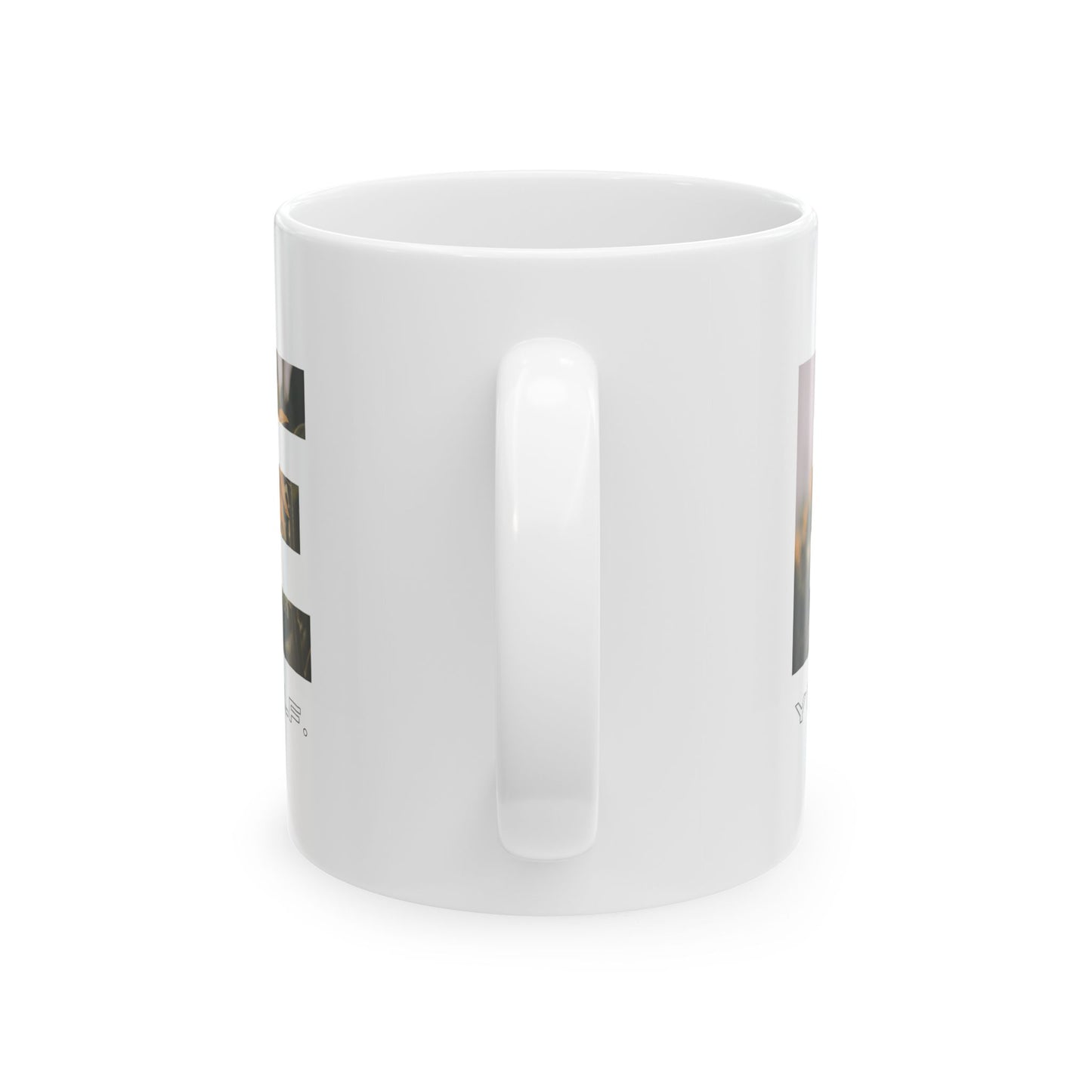 Inspire Mug - 'Be Yourself' Floral Photo Ceramic Coffee Cup (11oz/15oz)