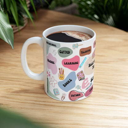 Teacher Mug with Positive Words – Ceramic Gift