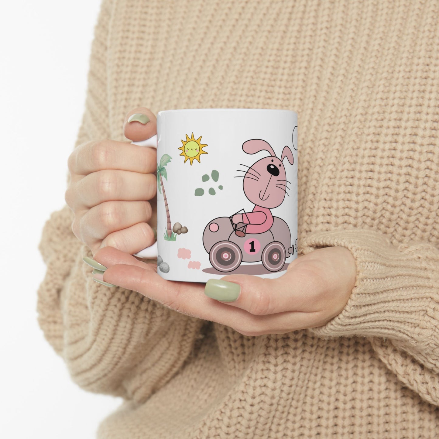 Cute Bunny Ceramic Mug – Adorable Gift for Kids, Tea Lovers & Cozy Moments