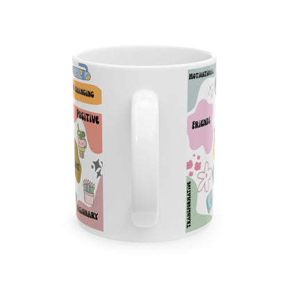 Teacher Mug with Positive Words – Ceramic Gift