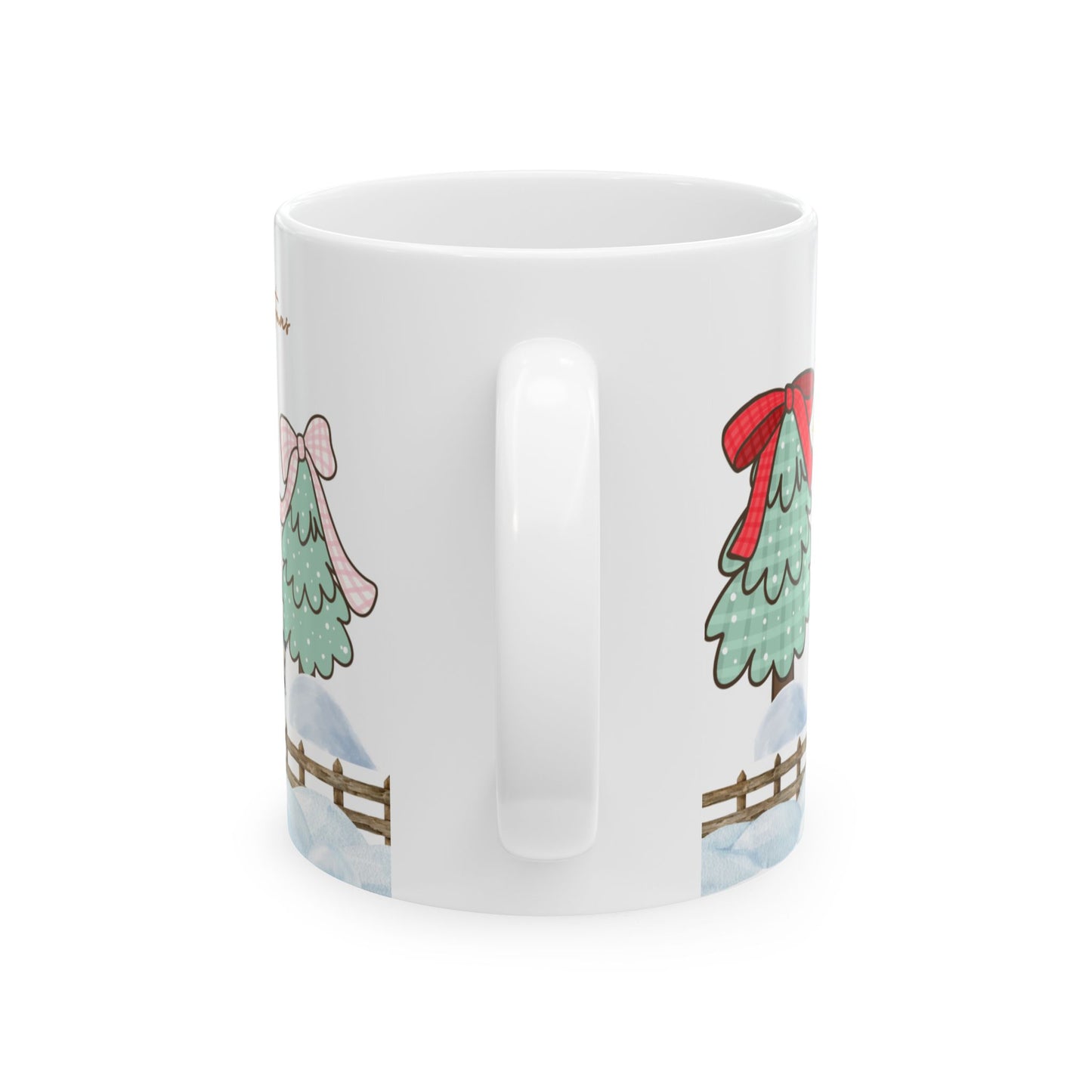 Christmas Sublimation Ceramic Mug — Festive Holiday Coffee Cup (11oz & 15oz)