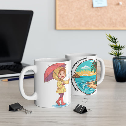 Be Happy Ceramic Mug – Uplifting Gift for Kids & Tea Lovers
