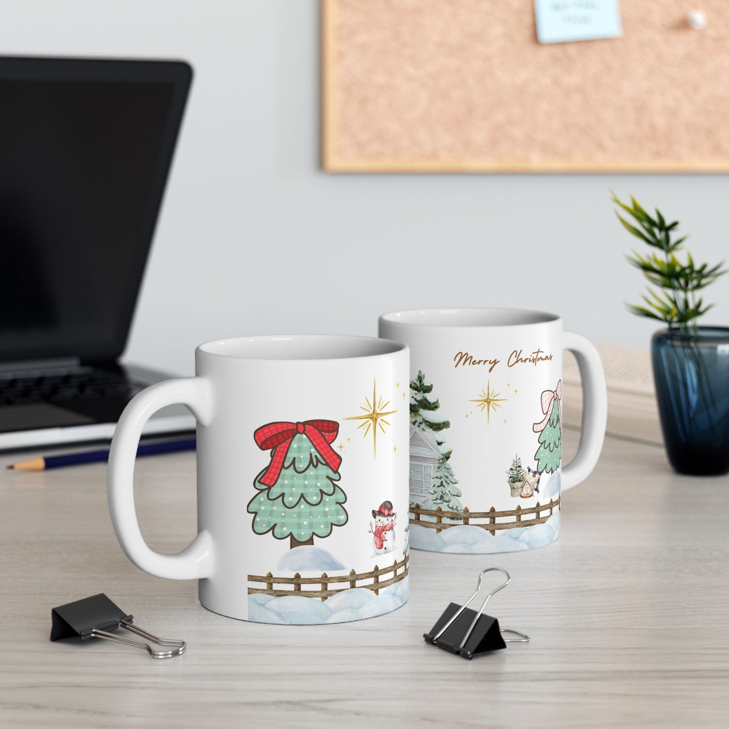 Christmas Sublimation Ceramic Mug — Festive Holiday Coffee Cup (11oz & 15oz)